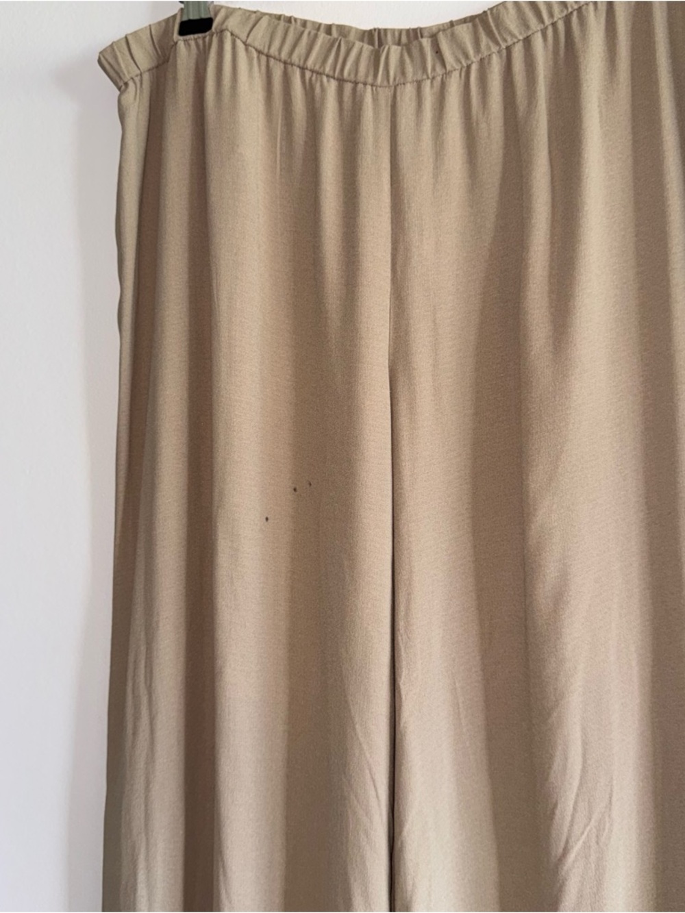 New Eileen Fisher Silk Georgette Crepe Cropped Pants (Flawed) Sz L - Picture 4 of 8